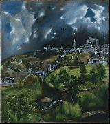 El Greco View of Toledo oil painting
